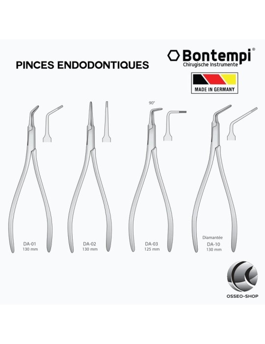 Pinces Endodontiques 13cm - Bontempi