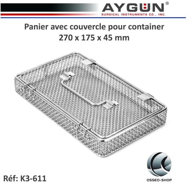Panier avec couvercle pour container Aygun