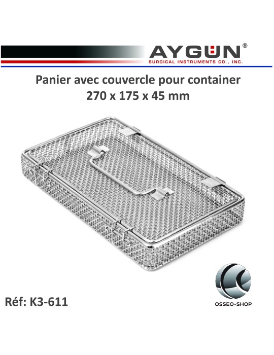 Panier avec couvercle pour container Aygun
