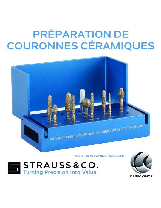 Kit de préparation couronnes céramiques