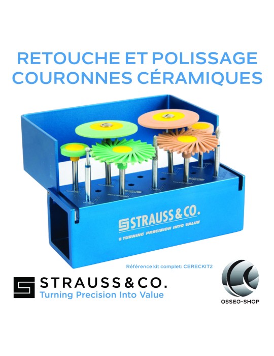 Kit de retouche et polissage couronnes céramique