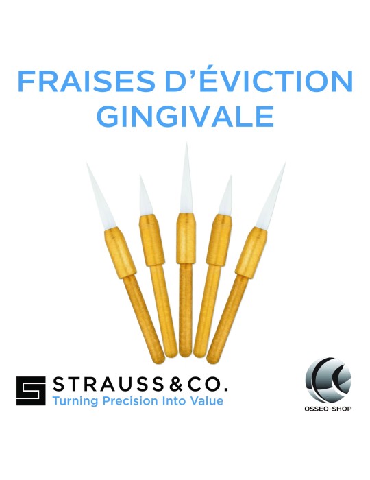 Fraises d'éviction gingivale
