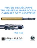 Fraise de découpe transmétal barracuda en carbure de tungstène