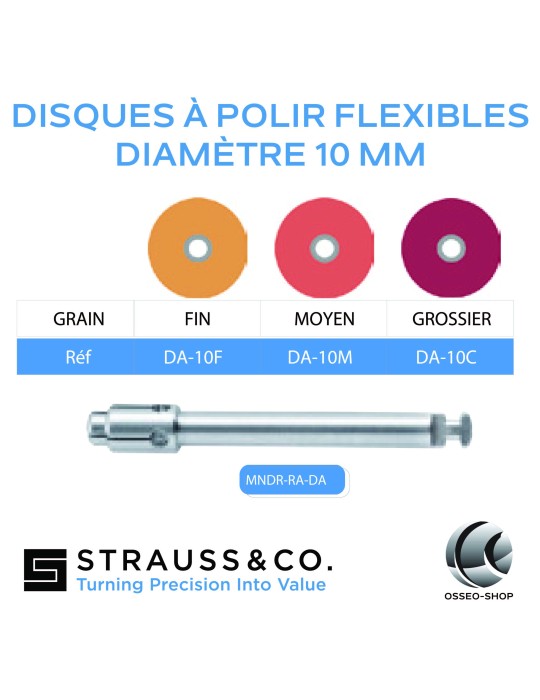 Disques à polir flexibles - Diamètre 10 mm