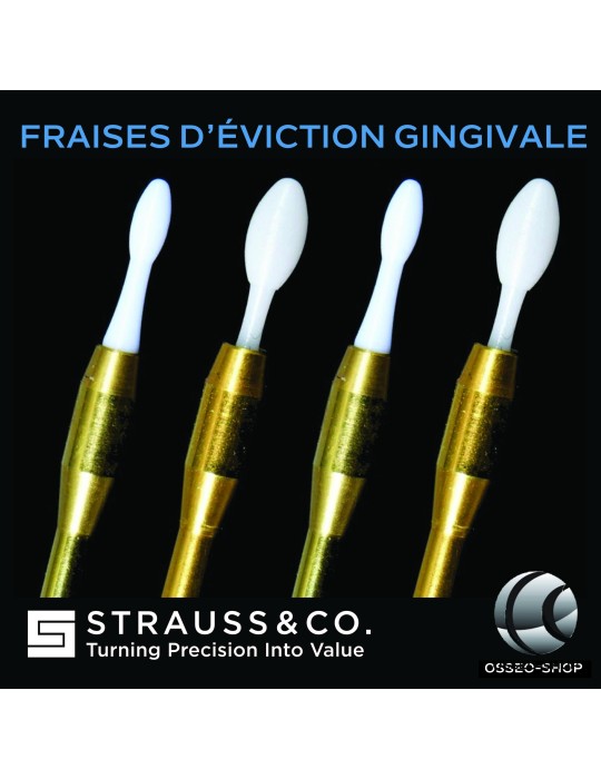 Fraises d'éviction gingivale