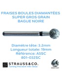 Fraises boules diamantées