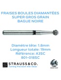 Fraises boules diamantées