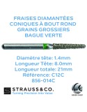 Fraises diamantées coniques à bout rond
