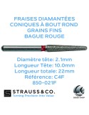 Fraises diamantées coniques à bout rond