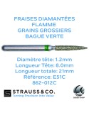 Fraises diamantées flamme