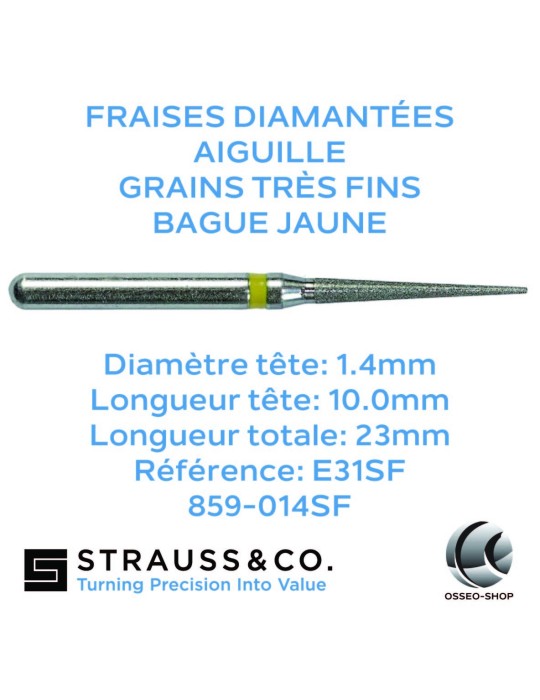 Fraises diamantées aiguille