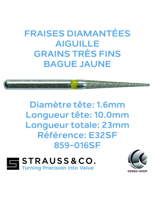 Fraises diamantées aiguille