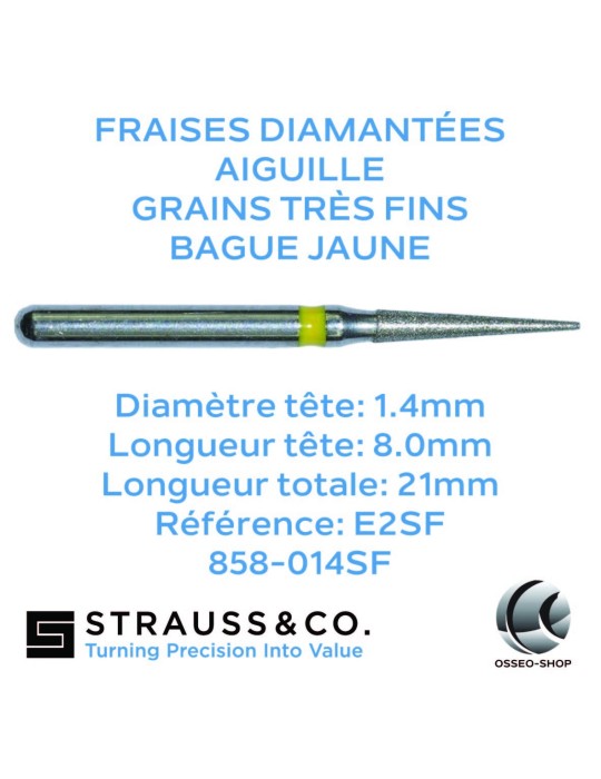 Fraises diamantées aiguille