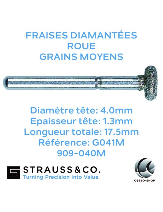 Fraises diamantées roue