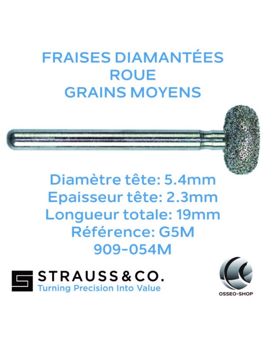 Fraises diamantées roue