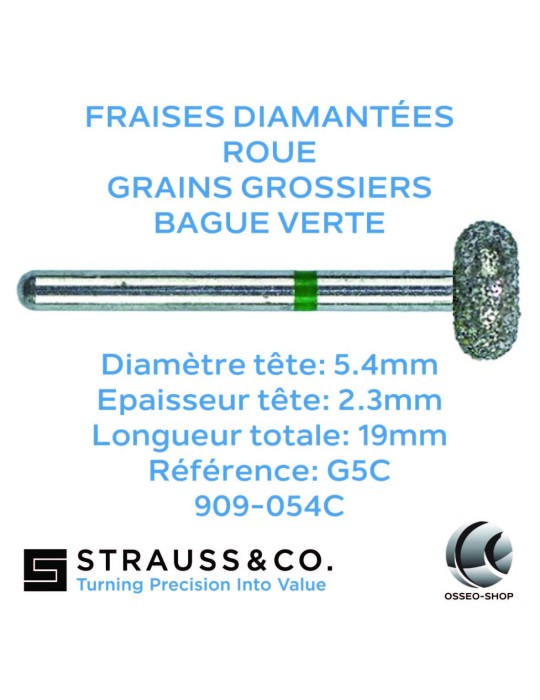 Fraises diamantées roue