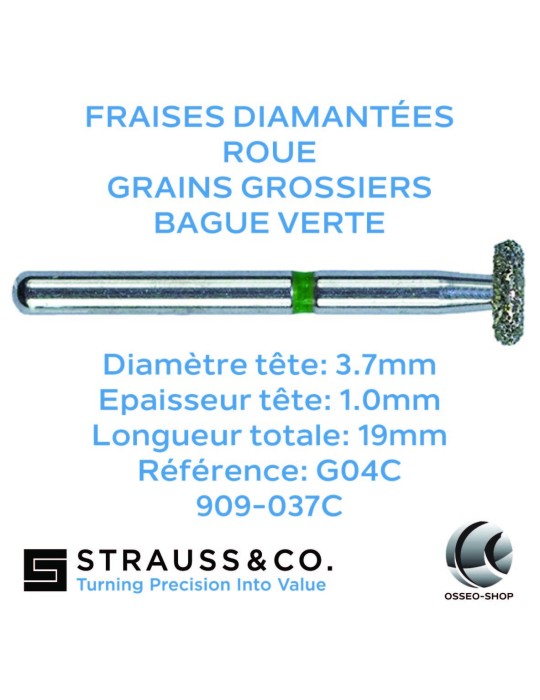 Fraises diamantées roue