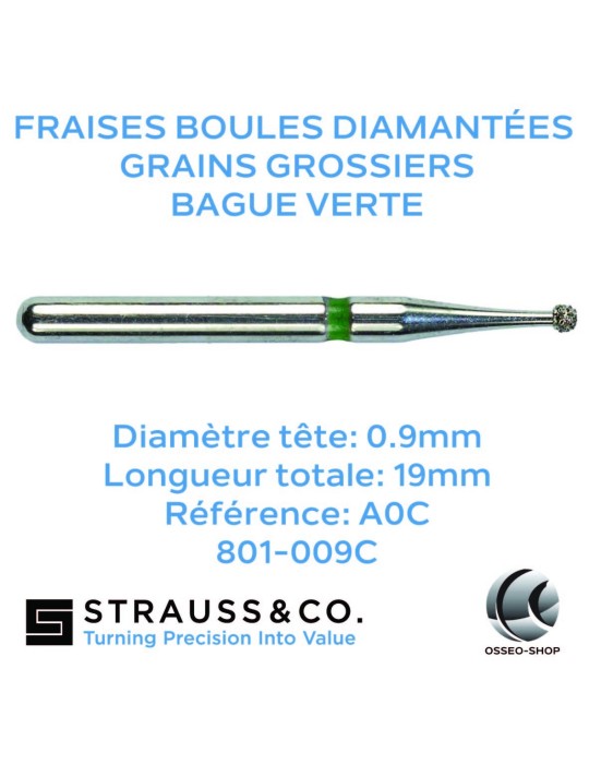 Fraises boules diamantées