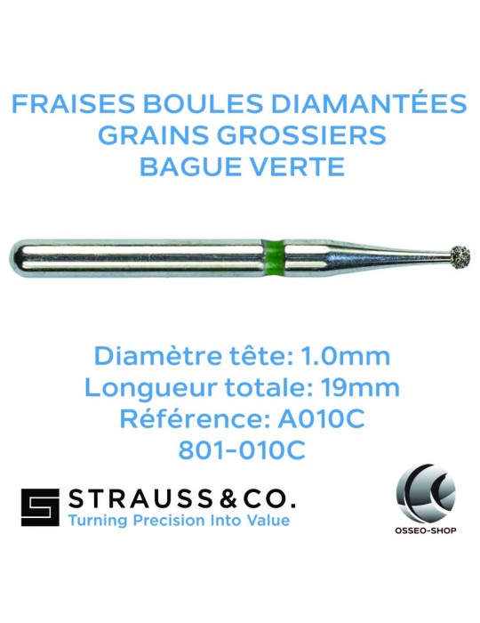 Fraises boules diamantées