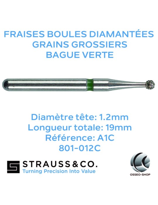 Fraises boules diamantées