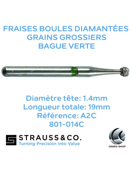 Fraises boules diamantées