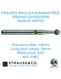 Fraises boules diamantées