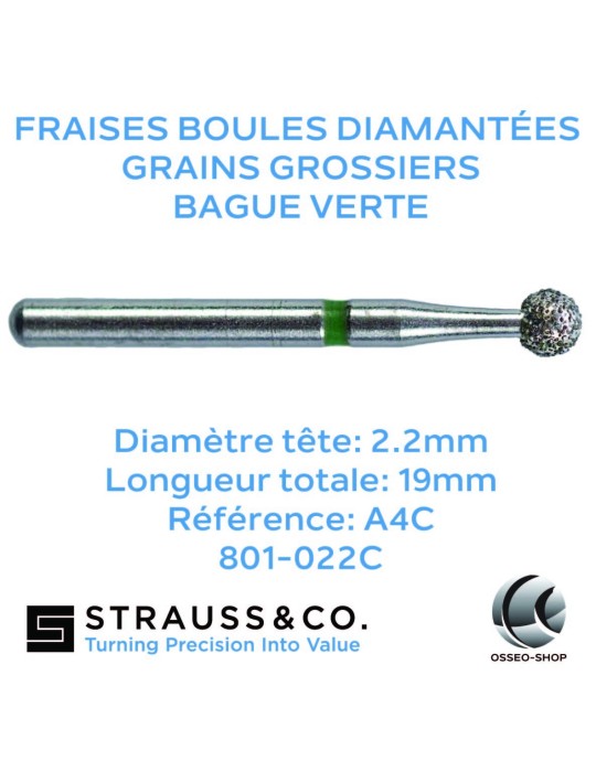 Fraises boules diamantées