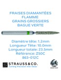 Fraises diamantées flamme