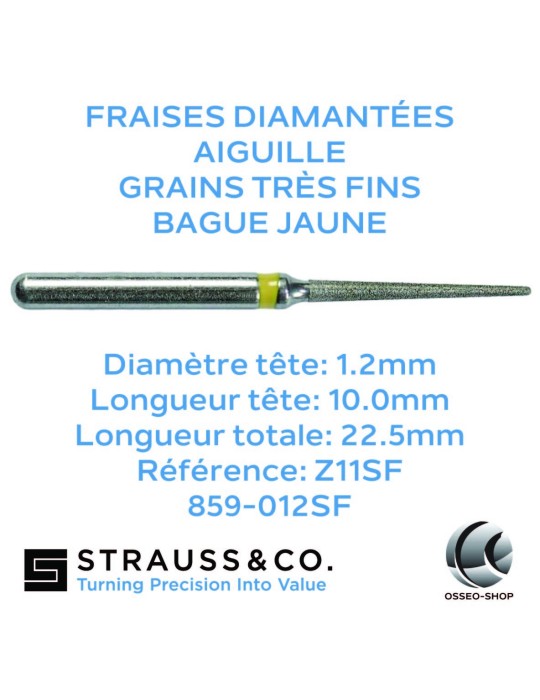 Fraises diamantées aiguille