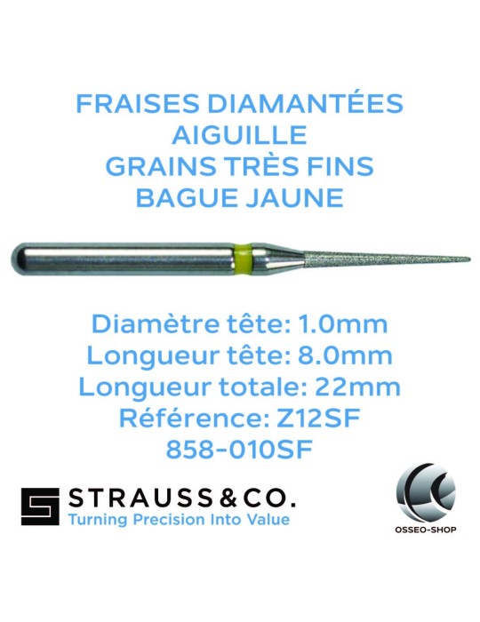 Fraises diamantées aiguille