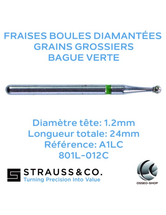 Fraises boules diamantées