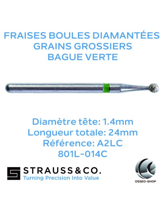 Fraises boules diamantées