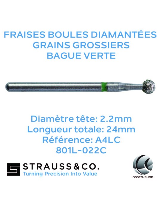 Fraises boules diamantées