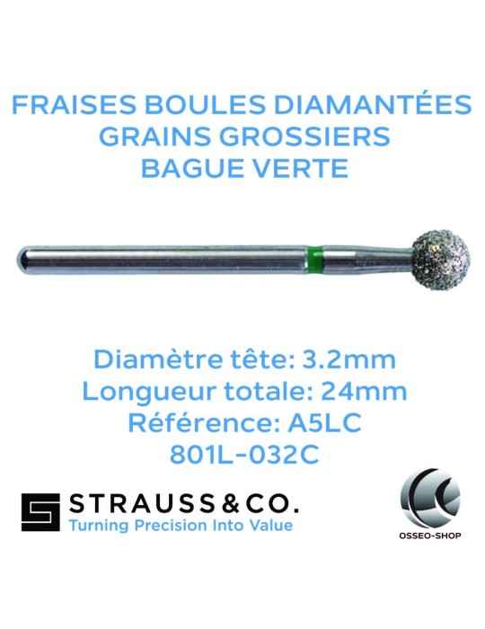 Fraises boules diamantées