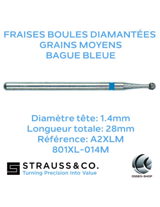 Fraises boules diamantées