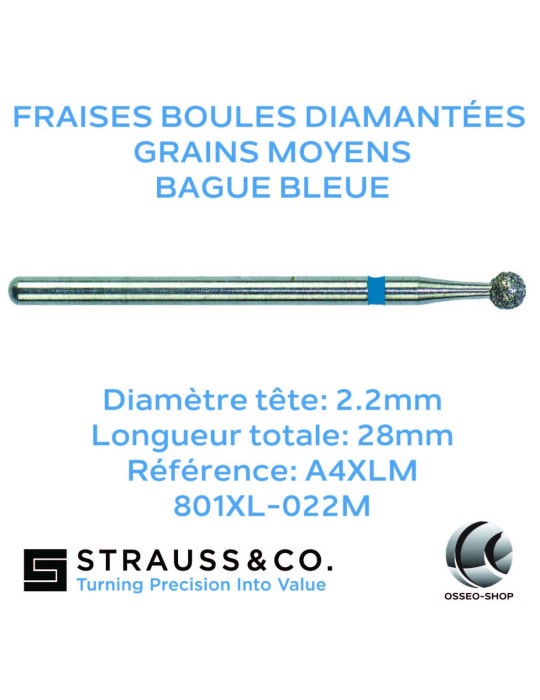 Fraises boules diamantées