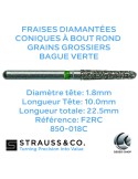 Fraises diamantées coniques à bout rond