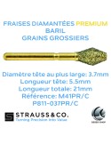 Fraises diamantées baril