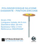 Polissoir disque silicone diamanté - Finition zircone