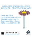 Meulettes spirale silicone diamanté - Préparation onlay