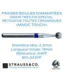 Fraise boule diamantée retouche céramique Magic Touch