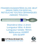 Fraise olive-œuf retouche céramique Magic Touch