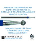 Fraises diamantées HP pour retouche zircone