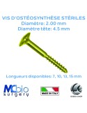 Vis d'ostéosynthèse stériles - Osteosynt