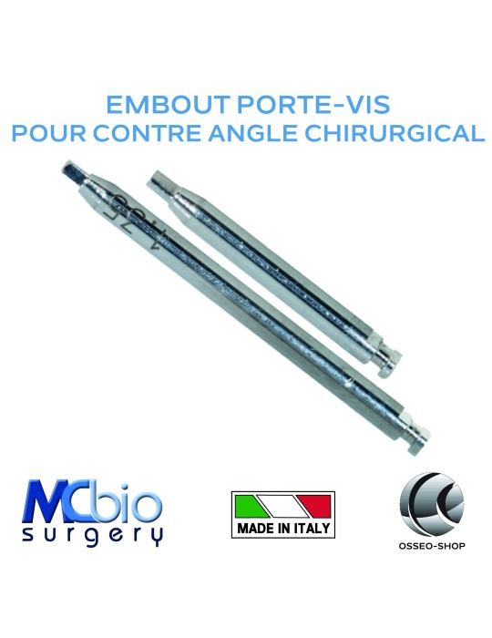 Embout porte vis pour contre-angle chirurgical - Osteosynt