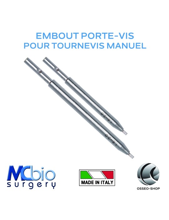 Embout porte vis pour tournevis manuel - Osteosynt