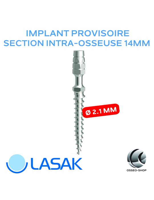Implant provisoire L14mm D2.1 - Lasak ProImplant