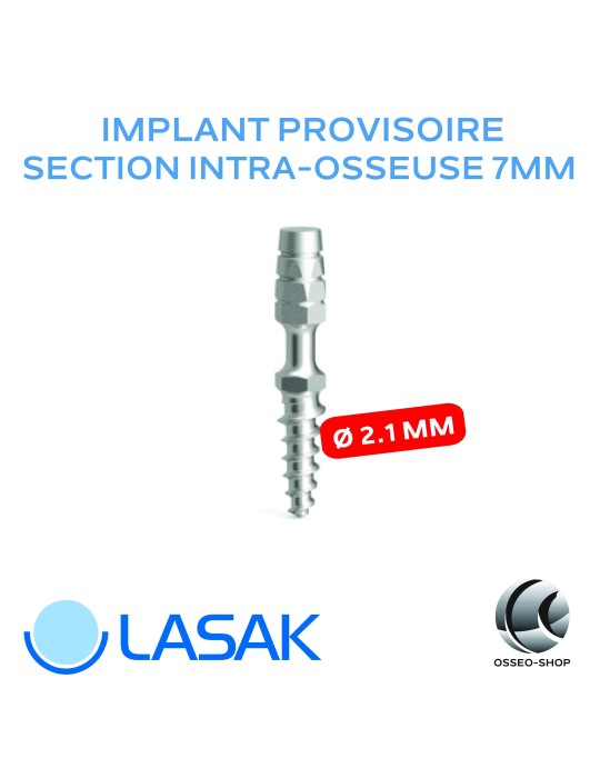 Implant Provisoire L 7mm D2.1 - Lasak ProImplant