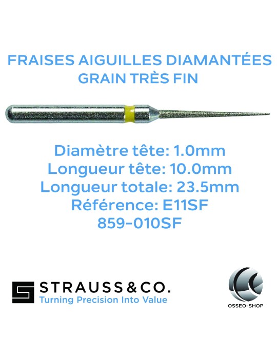 Fraises diamantées aiguille