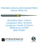Fraises diamantées aiguille